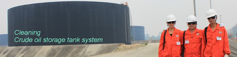 cleaning for crude oil storage tankers
